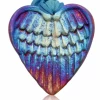 Raku Potteryworks Angel Gifts Angel Wings Holiday Ornament From Raku Pottery