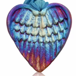 Raku Potteryworks Angel Gifts Angel Wings Holiday Ornament From Raku Pottery