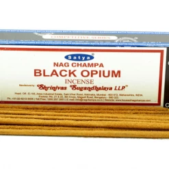 Om Imports Metaphysical & Divination Gifts Satya Black Opium 15gms Incense Sticks