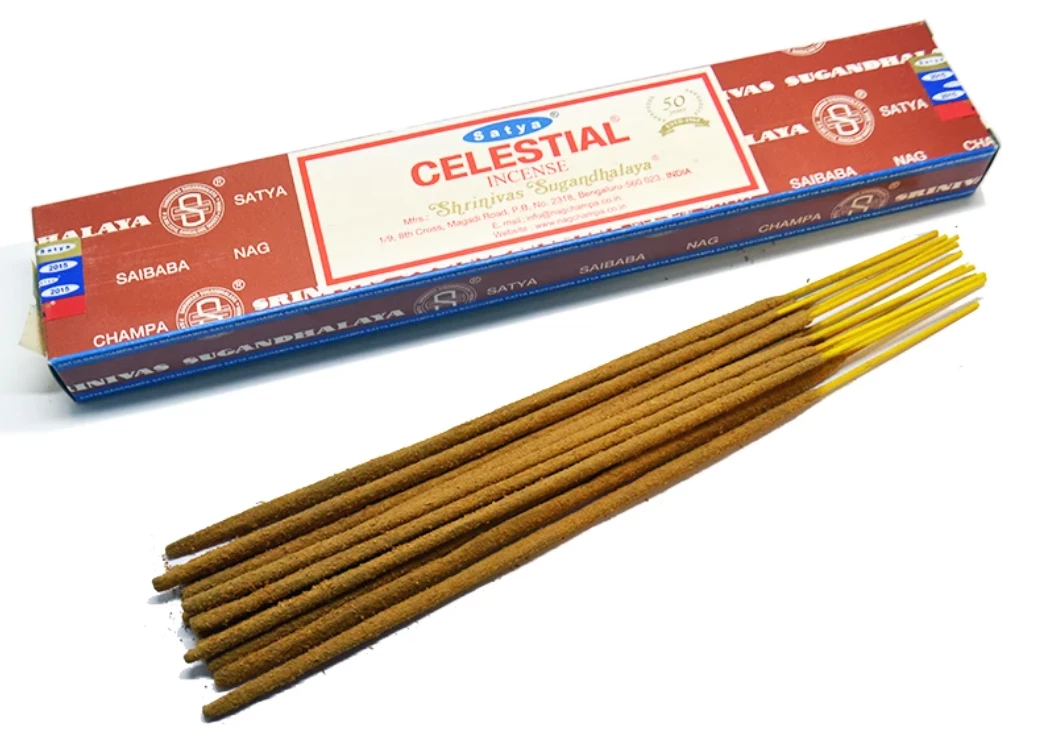 New 🎉 Om Imports Satya Celestial 15gms Incense Sticks Incense & Accessories 🤩 3 Om Imports Satya Celestial 15gms Incense Sticks Incense & Accessories
