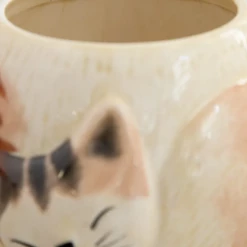 Natural Life Sleeping Cat Folk Mug