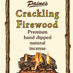 Paine's Incense 20 Crackling Firewood Scented Long Stick Incense