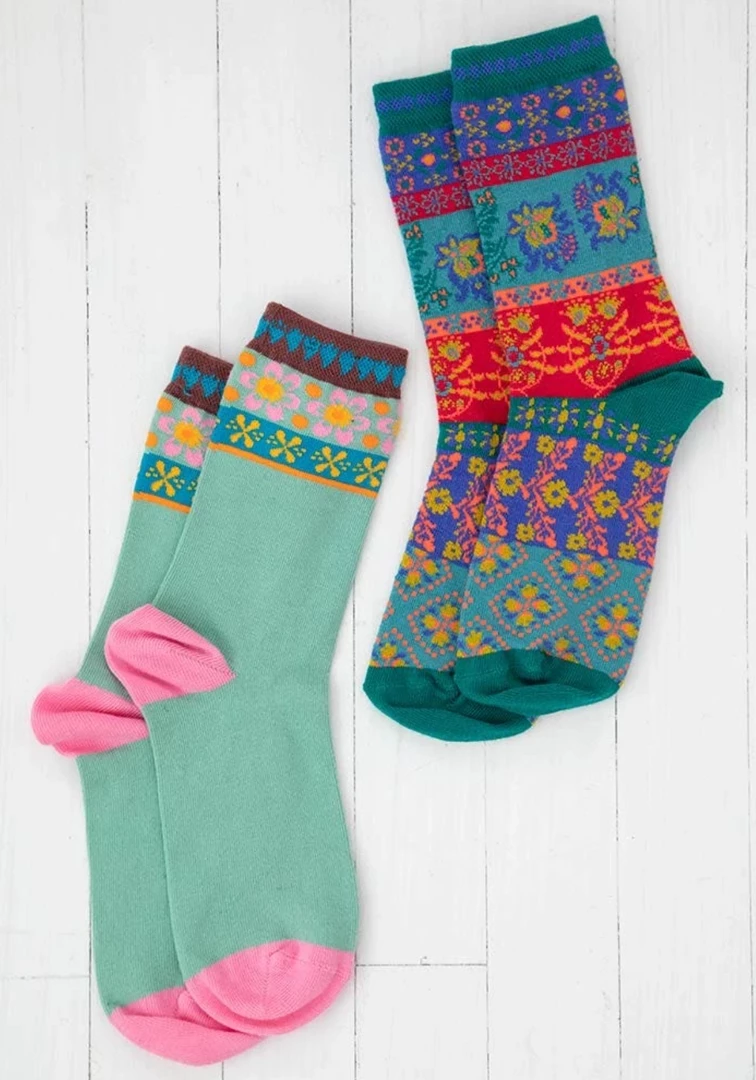 Top 10 ⭐ Natural LIfe Festive Patterned 🧦 Socks Set 🔥 3 Natural LIfe Festive Patterned Socks Set