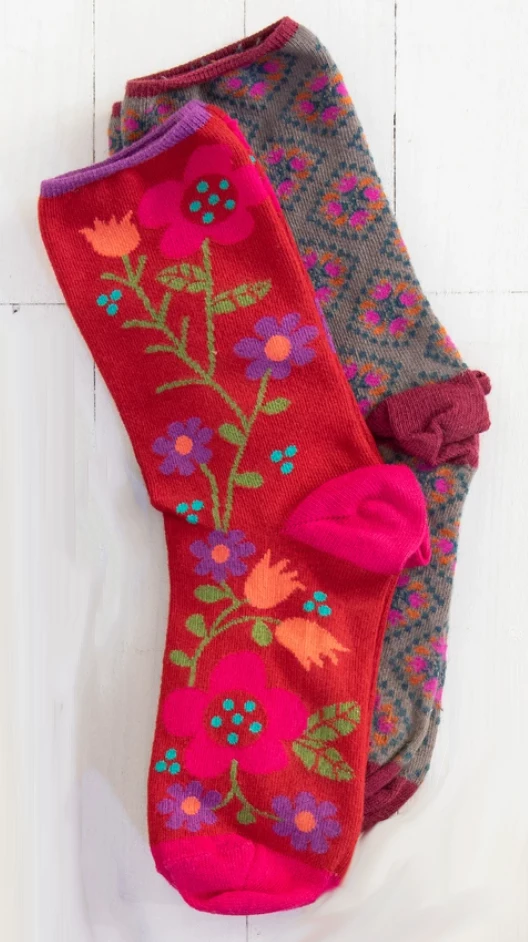 Deals ๐ฏ Natural LIfe Coral Dusty Teal ๐งฆ Socks Set ๐ฅ 3 Natural LIfe Coral Dusty Teal Socks Set