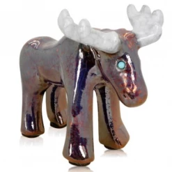 Raku Potteryworks Spirit Animal Gifts Spirit Friends Moose (3") From Raku Pottery