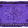 Om Imports Metaphysical & Divination Gifts Triquetra Pentacle In Tie Dye Scarves / Altar Cloth - 42" X 68"