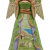 Enesco Irish Angel With Shamrock Wing Figurine From Jim Shore Heartwood Creek Angel Gifts