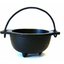 New Age Imports Copy Of Cast Iron Cauldron 3" Diameter Smudging Tools & Accessories