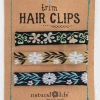 Natural Life Sand Trim Hair Clip Set