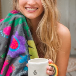Natural Life You Make The World A Better Place Rainbow Mug