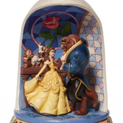 Enesco Beauty And The Beast Rose Dome By Jim Shore Disney Traditions