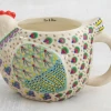 Natural Life Penny The Chicken Folk Art Mug