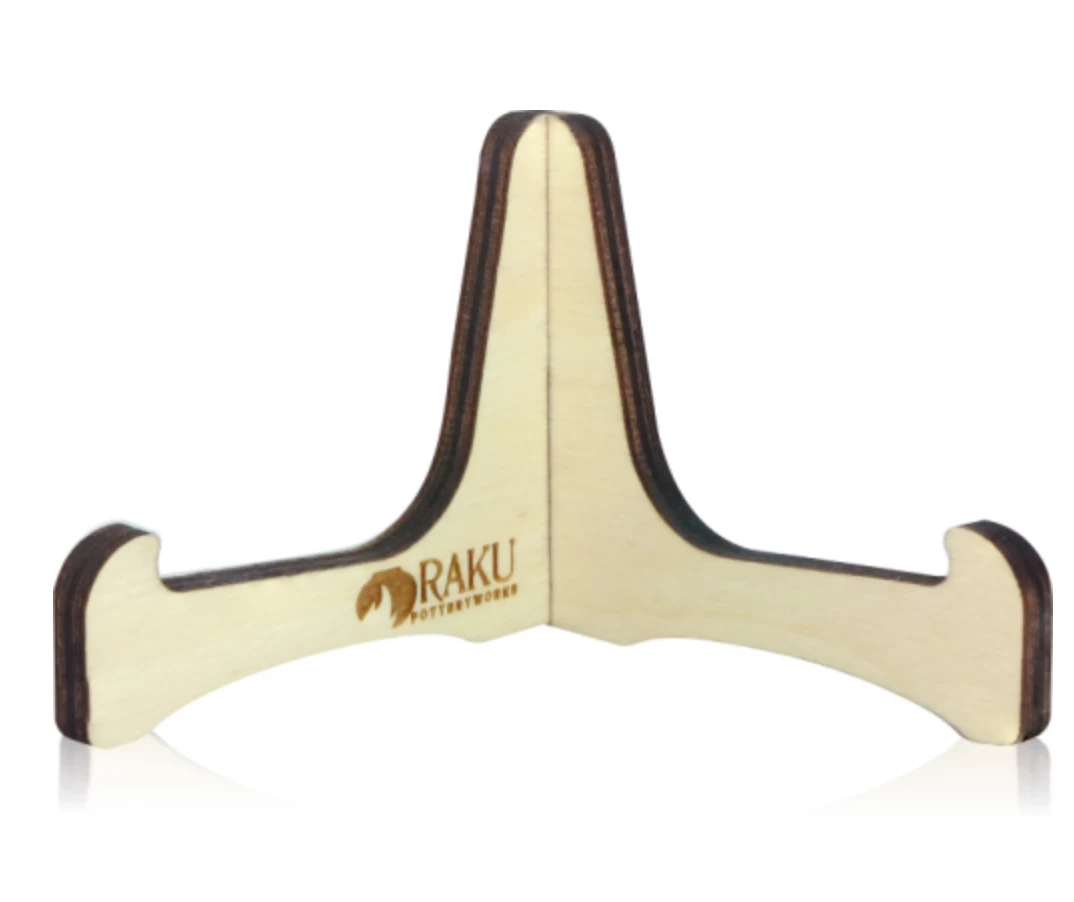 Promo 👏 Raku Potteryworks Plate Stand (small) For Raku Silhouette Plates 🔥 3 Raku Potteryworks Plate Stand (small) For Raku Silhouette Plates