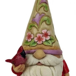 Enesco Fairies & Gnomes Gnome With Cardinal By Jim Shore Heartwood Creek