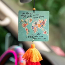 Natural Life The World Is Too Big Car Air Freshener