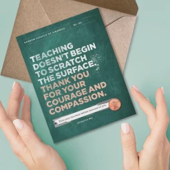 Faire New Arrivals! Scratch The Surface Teacher Scratch-off Card