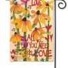 Studio M All You Need Is Love Garden Flag New Arrivals!