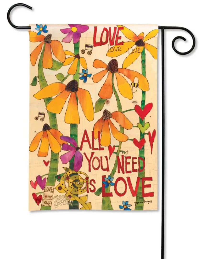 Cheap ๐ Studio M All You Need Is Love Garden Flag New Arrivals! ๐ฅ 3 Studio M All You Need Is Love Garden Flag New Arrivals!