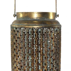 World Buyers Arjana Lantern Burnished Gold With Sage
