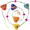 World Buyers New Arrivals! Hearts Glass Beads Bell Strand