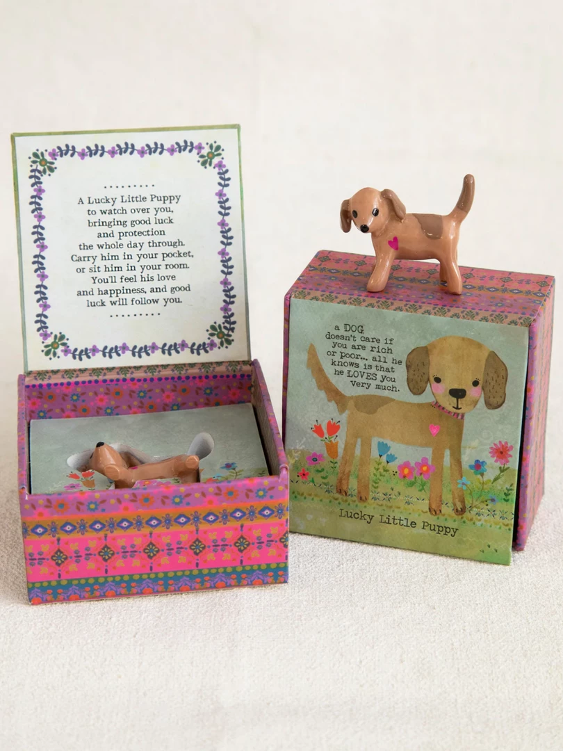Buy 🎉 Natural Life Lucky Little Puppy ~ Lucky Charm Box Gift Set Inspirations & Pocket Gifts 👍 3 Natural Life Lucky Little Puppy ~ Lucky Charm Box Gift Set Inspirations & Pocket Gifts