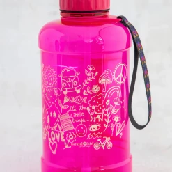Natural Life Drink Up Water Bottle XL Pink
