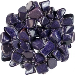 Kheops International Crystals & Tumbled Stones Blue Goldstone Tumbled Stone