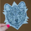 Soul Flower Spirit Of The Wolf Sticker