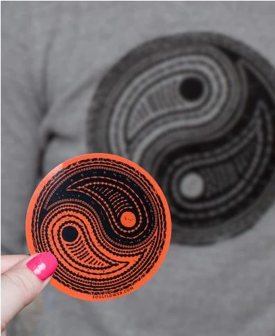 Deals ๐ Soul Flower Yin Yang Sticker โ 4 Soul Flower Yin Yang Sticker
