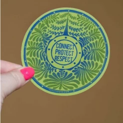 Soul Flower Protect Nature Connect Protect Respect Sticker