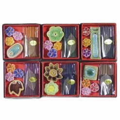 World Buyers Colorful Assorted Incense Stick And Candle Gift Box Set