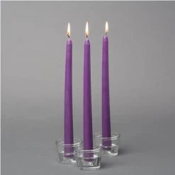 Quick Candles Purple Taper Candle 10" Candles & Accessories
