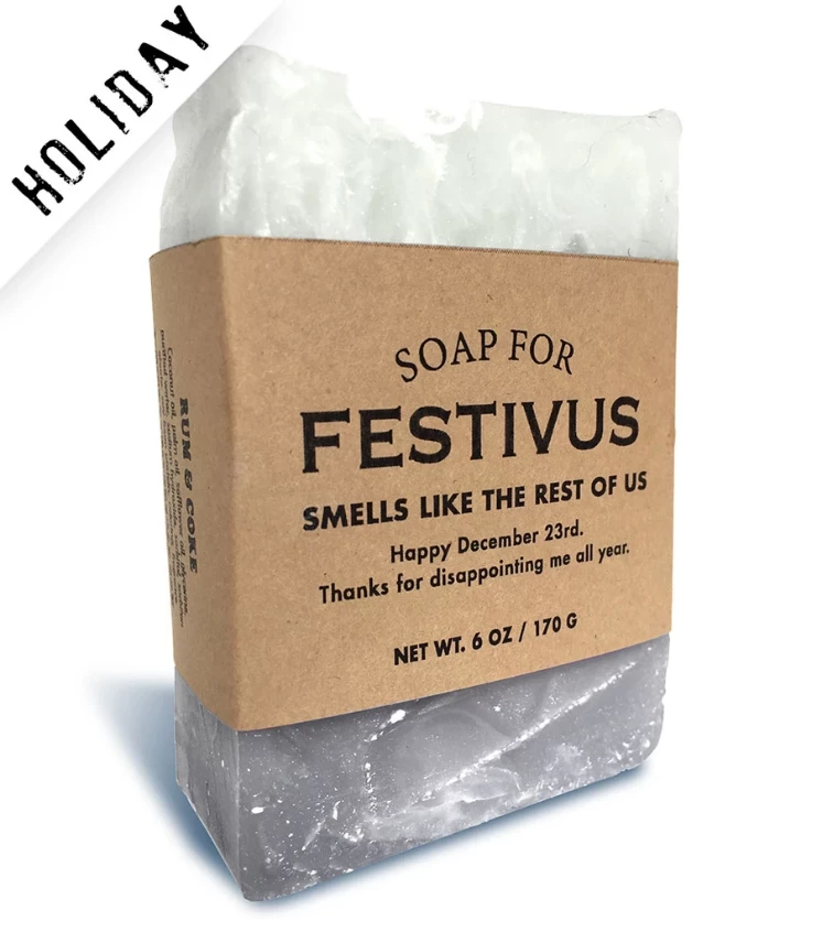 Hot Sale 👍 Whiskey River Soap Co Soap For Festivus ~ Smells Like The Rest Of Us Festivus / Seinfeld 👏 3 Whiskey River Soap Co Soap For Festivus ~ Smells Like The Rest Of Us Festivus / Seinfeld