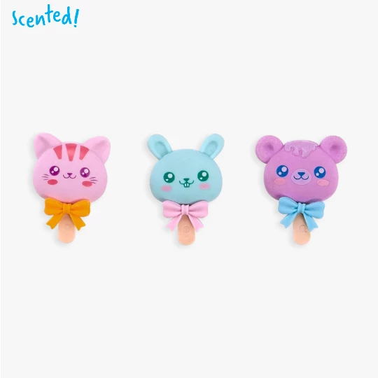 Ooly Cutie Pops Strawberry-Scented Puzzle Erasers Set