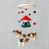 The Winding Road Global Fair Trade Gifts Dog And Dog House Hanging Mobile Handcrafted In Nepal