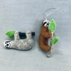 The Winding Road Sloth Hand-Felted Wool Ornament Handcrafted In Nepal Sloths