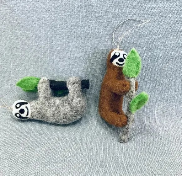 Wholesale ๐ The Winding Road Sloth Hand-Felted Wool Ornament Handcrafted In Nepal Sloths ๐ฏ 3 The Winding Road Sloth Hand-Felted Wool Ornament Handcrafted In Nepal Sloths