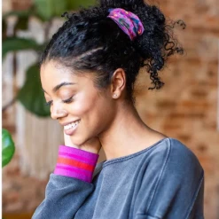 Natural Life Plum Floral Mandala Half Boho Bandeau