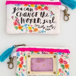 Natural Life You Can Change The World ID Pouch