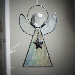 J. Devlin Glass Art Angel Ornament Stained Glass By J. Devlin