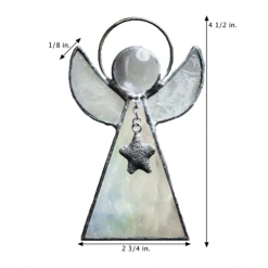 J. Devlin Glass Art Angel Ornament Stained Glass By J. Devlin