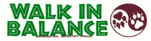 Peacemonger Walk In Balance Bumper Sticker