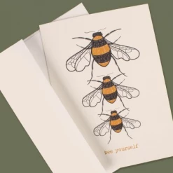 Soul Flower Bee Yourself Greeting Card