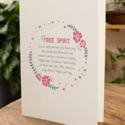 Coupon ๐ฏ Soul Flower Free Spirit Definition Greeting Card โ๏ธ 6 Soul Flower Free Spirit Definition Greeting Card