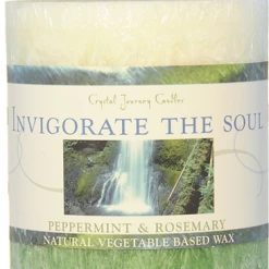 Crystal Journey Candles Candles & Accessories Invigorate The Soul Peppermint & Rosemary Candle