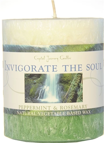 Budget 💯 Crystal Journey Candles Candles & Accessories Invigorate The Soul Peppermint & Rosemary Candle 🤩 3 Crystal Journey Candles Candles & Accessories Invigorate The Soul Peppermint & Rosemary Candle