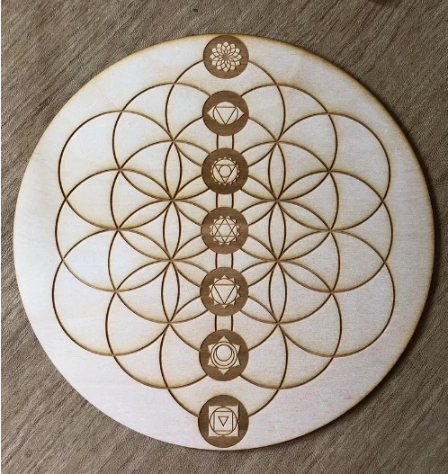 Outlet โจ Zen And Meow Flower Of Life Chakras Crystal Grid Crystals & Tumbled Stones ๐ 3 Zen And Meow Flower Of Life Chakras Crystal Grid Crystals & Tumbled Stones