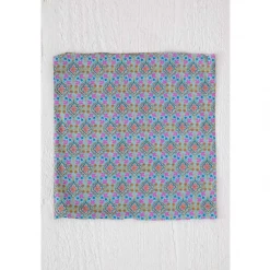 Natural Life Turquoise Orange Stamp Half Boho Bandeau