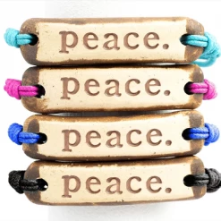 Peace. MudLOVE Bracelet Eco-Conscious Gifts