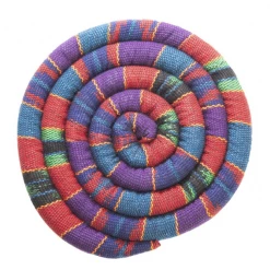 UPAVIM Crafts Global Fair Trade Gifts Handwoven Spiral Spiced Heatable Trivet (5.5